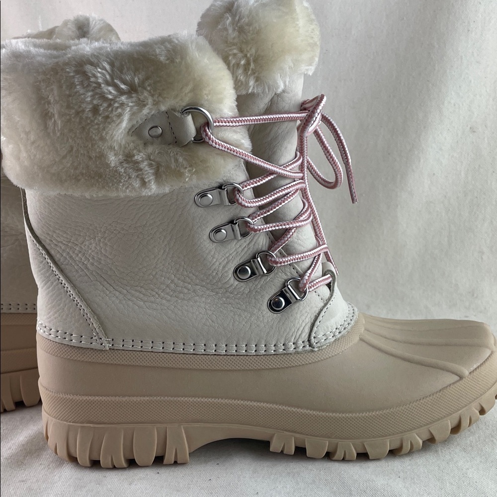 J. Crew Winter Boots with Faux Fur Lining Size 8 - Picture 6 of 11